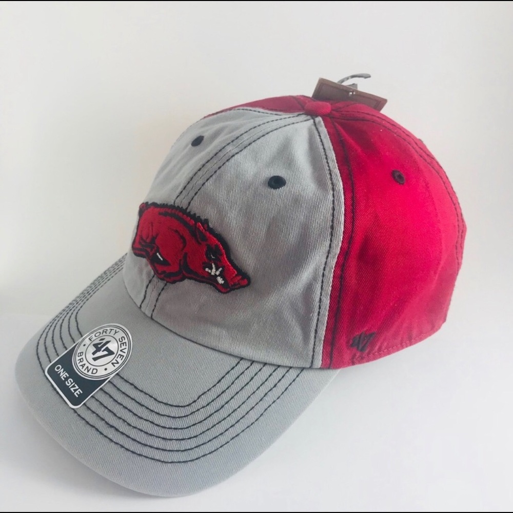 Arkansas Razorback 47 Brand Strapback Dad Adj Hat